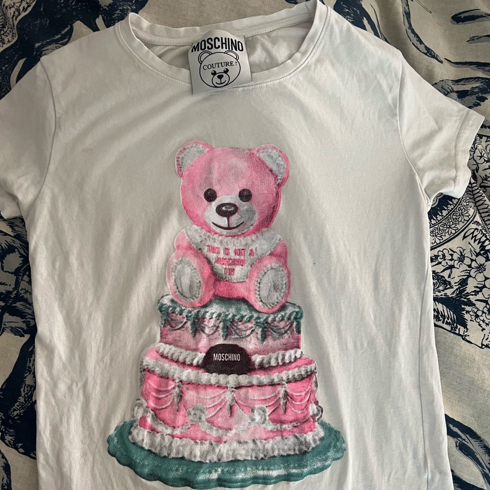 Moschino Couture Teddy bear cake shirt